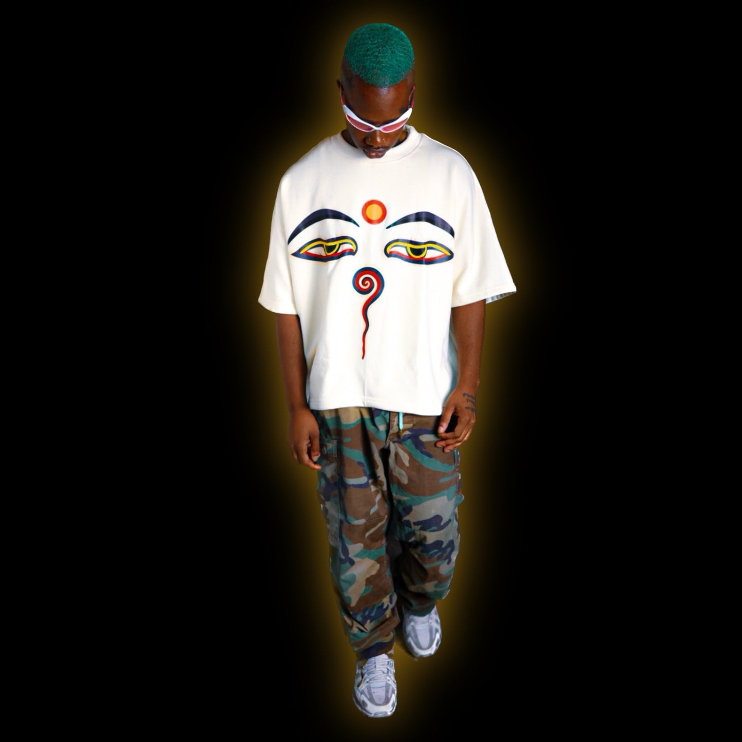 Buddha Eyes-Oversized Boxy Tee