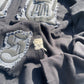 Black “Ancient Souls”-distressed Hoodie