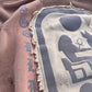 Brown “Ancient Souls”-distressed Zip up Hoodie