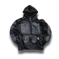 Black “Ancient Souls”-distressed Hoodie